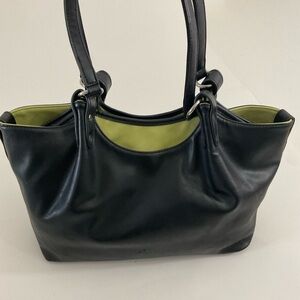 Espe large black vegan shoulder bag